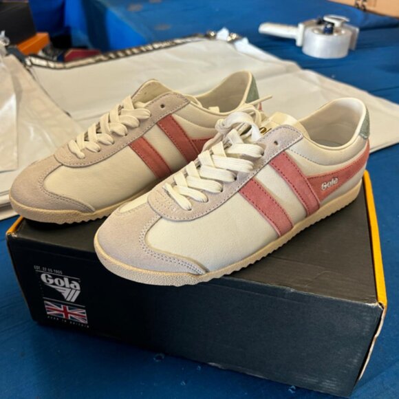 Gola Womens Bullet Pure White Shoes (NWT) - Picture 7 of 9